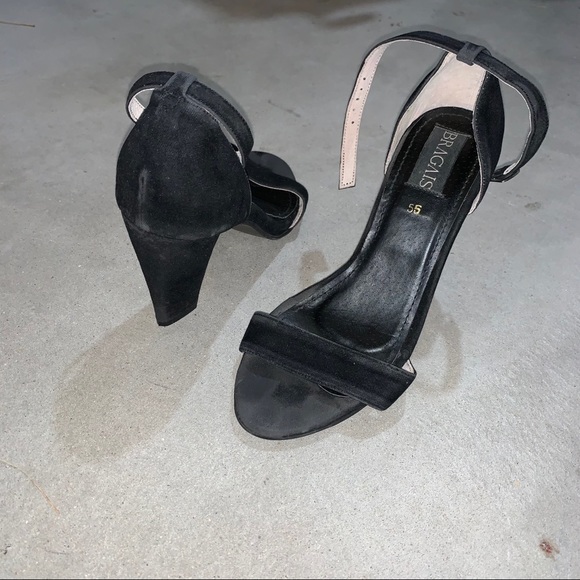 Jojo Bragais Black Open-toe Heels - Picture 3 of 4